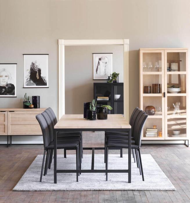 Bild 8, Everett 160 cm Vitpigmenterad ek / Svart - Rowico Home - Bonus Möbler
