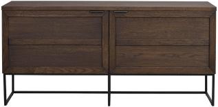 Everett 160 cm Brun ek / Svart - Rowico Home - Bonus M&ouml;bler