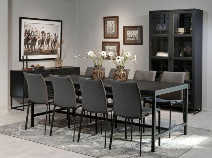 Bild 7, Everett 160 cm Svartlackad ek / Svart - Rowico Home - Bonus Möbler