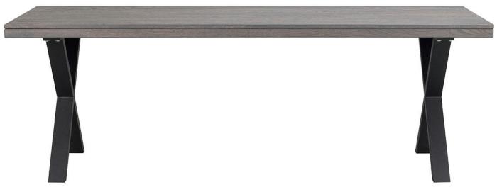 Bild 2, Brooklyn 220X95 cm X Metallben Lackad Mörkbrun Ek - Rowico Home - Bonus Möbler