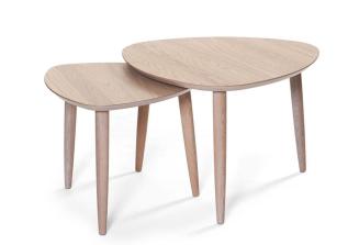Team 70X70 cm Stora Vitpigmenterad Ek - Bordbirger - Bonus M&ouml;bler