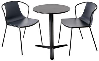 Arket &Oslash;60, H74 cm och Kasia Stolar Grey - Brafab - Bonus M&ouml;bler
