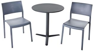Arket &Oslash;60, H74 cm och Lilibet Stolar Grey - Brafab - Bonus M&ouml;bler