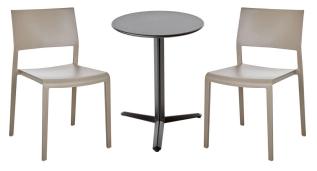 Arket &Oslash;60, H74 cm och Lilibet Stolar Mineral Grey - Brafab - Bonus M&ouml;bler