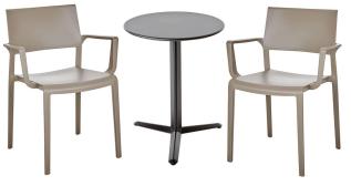Arket &Oslash;60, H74 cm och Lilibet karm Stolar Mineral Grey - Brafab - Bonus M&ouml;bler