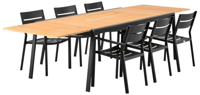 Bild 2, Naos 220-320X100 cm och Delia Svart - Brafab - Bonus Möbler