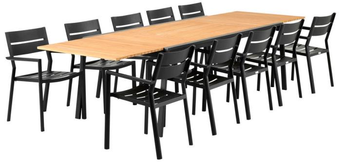 Bild 3, Naos 220-320X100 cm och Delia Svart - Brafab - Bonus Möbler
