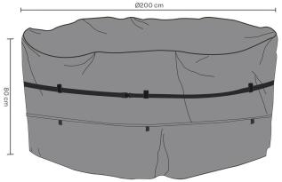 Matgrupp rund Andas 200, H80 cm - Brafab - Bonus M&ouml;bler