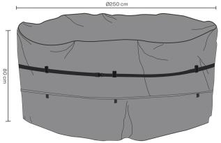 Matgrupp rund Andas 250, H80 cm - Brafab - Bonus M&ouml;bler