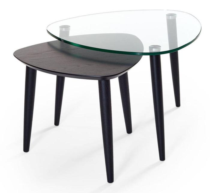 Bild 3, Clear 70X70 cm Svartbetsad Ek - Bordbirger - Bonus Möbler