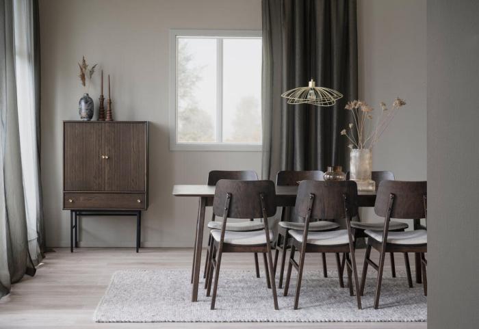 Bild 7, Nagano Brunlackad ek / Beige - Rowico Home - Bonus Möbler