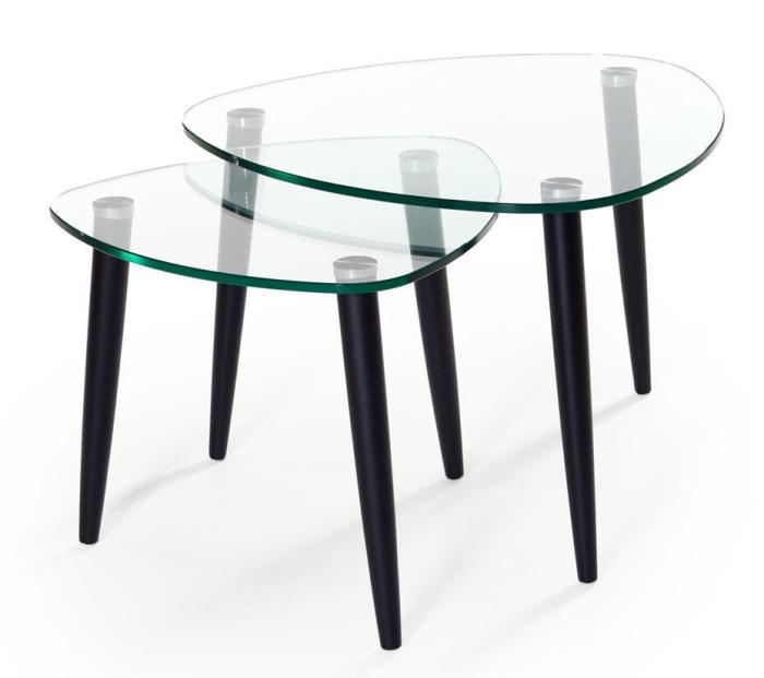 Bild 2, Clear 70X70 cm Svartbetsad Ek - Bordbirger - Bonus Möbler