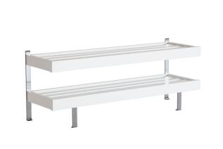 Nadja Golv 80 cm 2 Plan Vitlackad Bj&ouml;rk - Oscarssons M&ouml;bel - Bonus M&ouml;bler