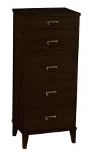 Malva 40 cm 5 l&aring;dor Svartbetsad Lackad Ek - Oscarssons M&ouml;bel - Bonus M&ouml;bler