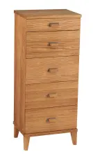 Malva 40 cm 5 l&aring;dor Lackad Ek - Oscarssons M&ouml;bel - Bonus M&ouml;bler