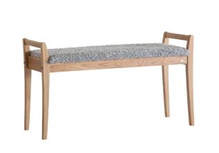 Meja F&aring;rskinnslook Ljusgr&aring; Lackad Ek - Oscarssons M&ouml;bel - Bonus M&ouml;bler