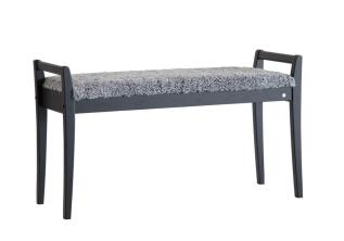 Meja F&aring;rskinn Ljusgr&aring; Svartbetsad Lackad Ek - Oscarssons M&ouml;bel - Bonus M&ouml;bler
