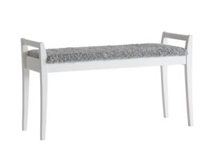 Meja F&aring;rskinnslook Ljusgr&aring; Vitlackad Bj&ouml;rk - Oscarssons M&ouml;bel - Bonus M&ouml;bler