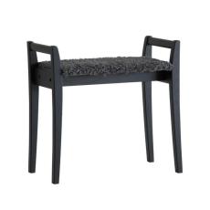 Meja F&aring;rskinnslook M&ouml;rkgr&aring; Svartbetsad Lackad Ek - Oscarssons M&ouml;bel - Bonus M&ouml;bler