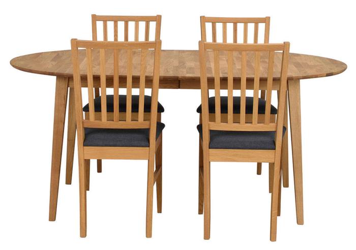 Bild 3, Filippa Oval 170-210X105 cm Oljad ek - Rowico Home - Bonus Möbler