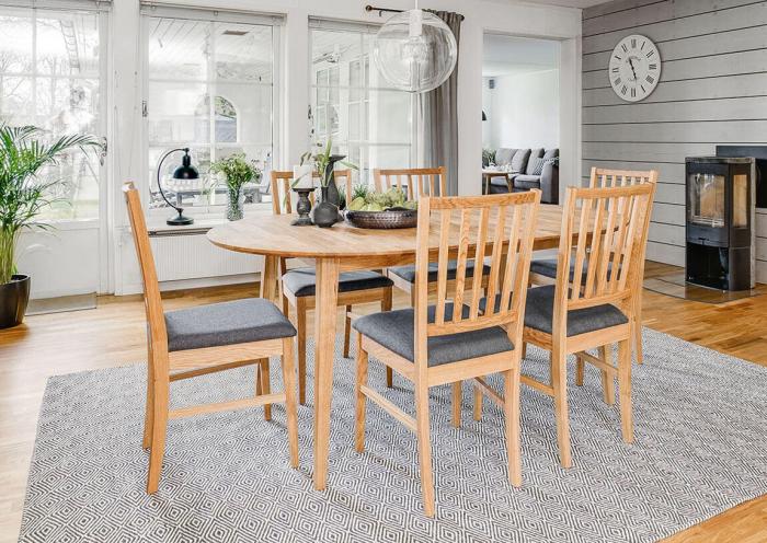 Bild 5, Filippa Oval 170-210X105 cm Oljad ek - Rowico Home - Bonus Möbler