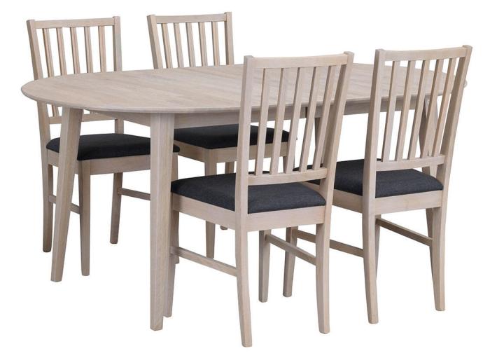 Bild 5, Filippa Oval 170-210X105 cm Vitpigmenterad ek - Rowico Home - Bonus Möbler