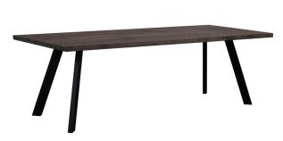 Fred 240X100 cm M&ouml;rkbrun / Svart - Rowico Home - Bonus M&ouml;bler