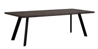 Fred 240X100 cm M&ouml;rkbrun / Svart - Rowico Home - Bonus M&ouml;bler