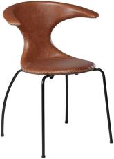 Flair L&auml;der / Svart Light Brown - Dan-Form - Bonus M&ouml;bler