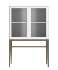 Edge 2.0 2 d&ouml;rrar Burned Walnut L&aring;g White - Englesson - Bonus M&ouml;bler