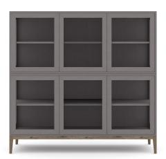 Edge 2.0 2-sektioner 6 d&ouml;rrar Burned Walnut Grey - Englesson - Bonus M&ouml;bler