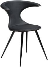 Flair L&auml;der / Runda Svart Black - Dan-Form - Bonus M&ouml;bler