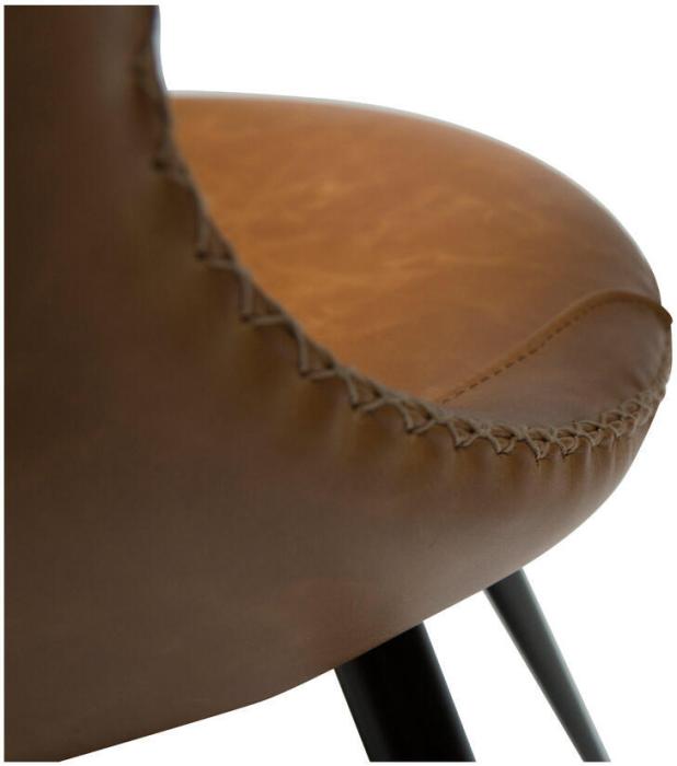 Bild 6, Flair Läder / Runda Svart Light Brown - Dan-Form - Bonus Möbler