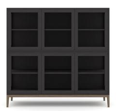 Edge 2.0 2-sektioner 6 d&ouml;rrar Burned Walnut Black - Englesson - Bonus M&ouml;bler