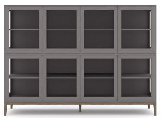 Edge 2.0 2-sektioner 8 d&ouml;rrar Burned Walnut Grey - Englesson - Bonus M&ouml;bler