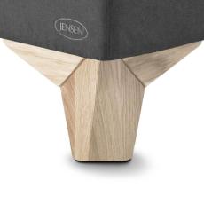 Eicon Tr&auml;ben Vitlaserad Ek 14 cm - Jensen Beds - Bonus M&ouml;bler