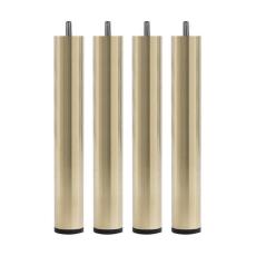 Runt Smalt St&aring;l Metallben Matt M&auml;ssing 14 cm - Jensen Beds - Bonus M&ouml;bler