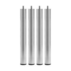 Runt Smalt St&aring;l Metallben Polerad Aluminium 18 cm - Jensen Beds - Bonus M&ouml;bler
