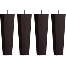Fyrkantigt Konat Tr&auml;ben Svartbetsad Ek 23 cm - Jensen Beds - Bonus M&ouml;bler