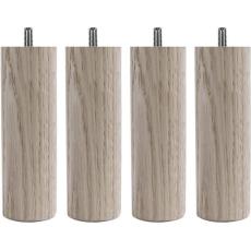 Runt Tr&auml;ben Vitlaserad Ek 14 cm - Jensen Beds - Bonus M&ouml;bler