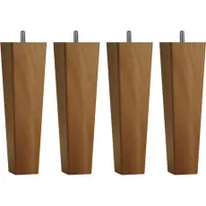 Fyrkantigt Konat Tr&auml;ben Oljad Ek 14 cm - Jensen Beds - Bonus M&ouml;bler