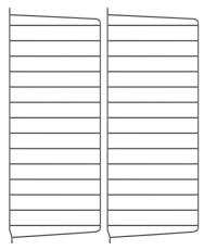 String V&auml;ggavlar 75X30 cm 2-pack - String - Bonus M&ouml;bler