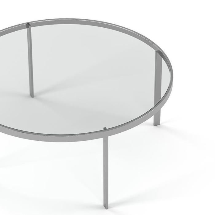 Bild 4, Square Ø93 cm Silvergrå Glas - Englesson - Bonus Möbler