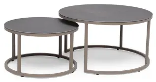 Jet Set Runt Beige / Gr&aring; - Hillerstorp - Bonus M&ouml;bler