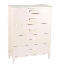 Malva 70 cm 5 l&aring;dor Vitlackad MDF - Oscarssons M&ouml;bel - Bonus M&ouml;bler