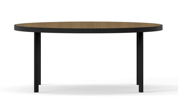 Bild 3, Square Ø93 cm Svart Burned Walnut - Englesson - Bonus Möbler