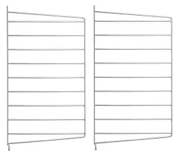 String V&auml;ggavlar 50X30 cm 2-pack Galvaniserad - String - Bonus M&ouml;bler