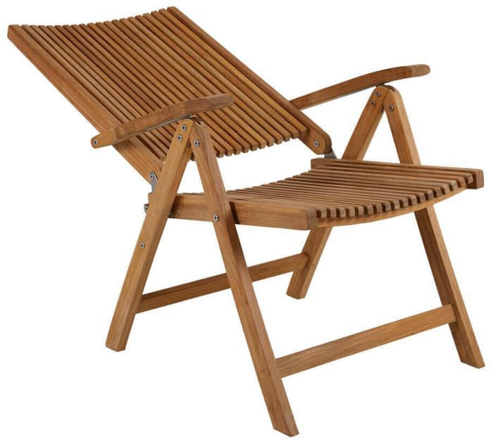 Bild 5, Julita 155X90 cm och positionsstolar Teak - Brafab - Bonus Möbler