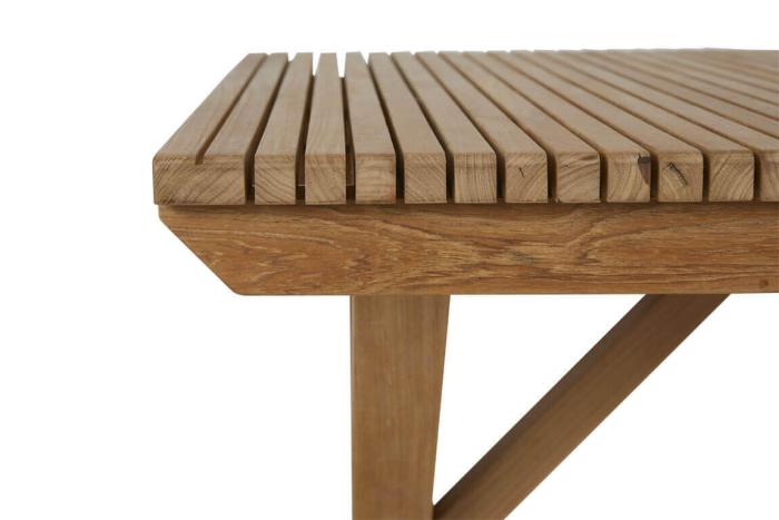 Bild 3, Julita 155X90 cm och positionsstolar Teak - Brafab - Bonus Möbler