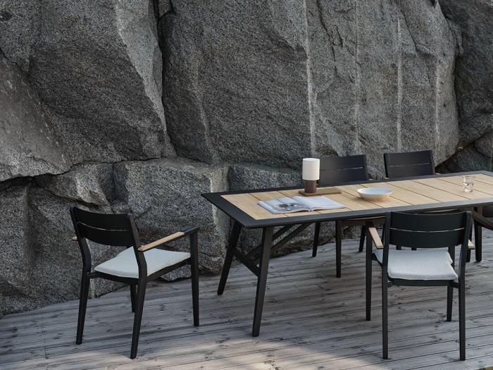 Bild 5, Chios Svart / Teak 175X100 cm - Brafab - Bonus Möbler